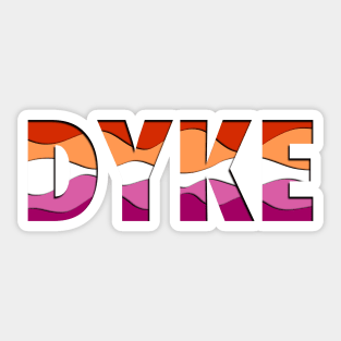 Paper Cut Dyke Sticker